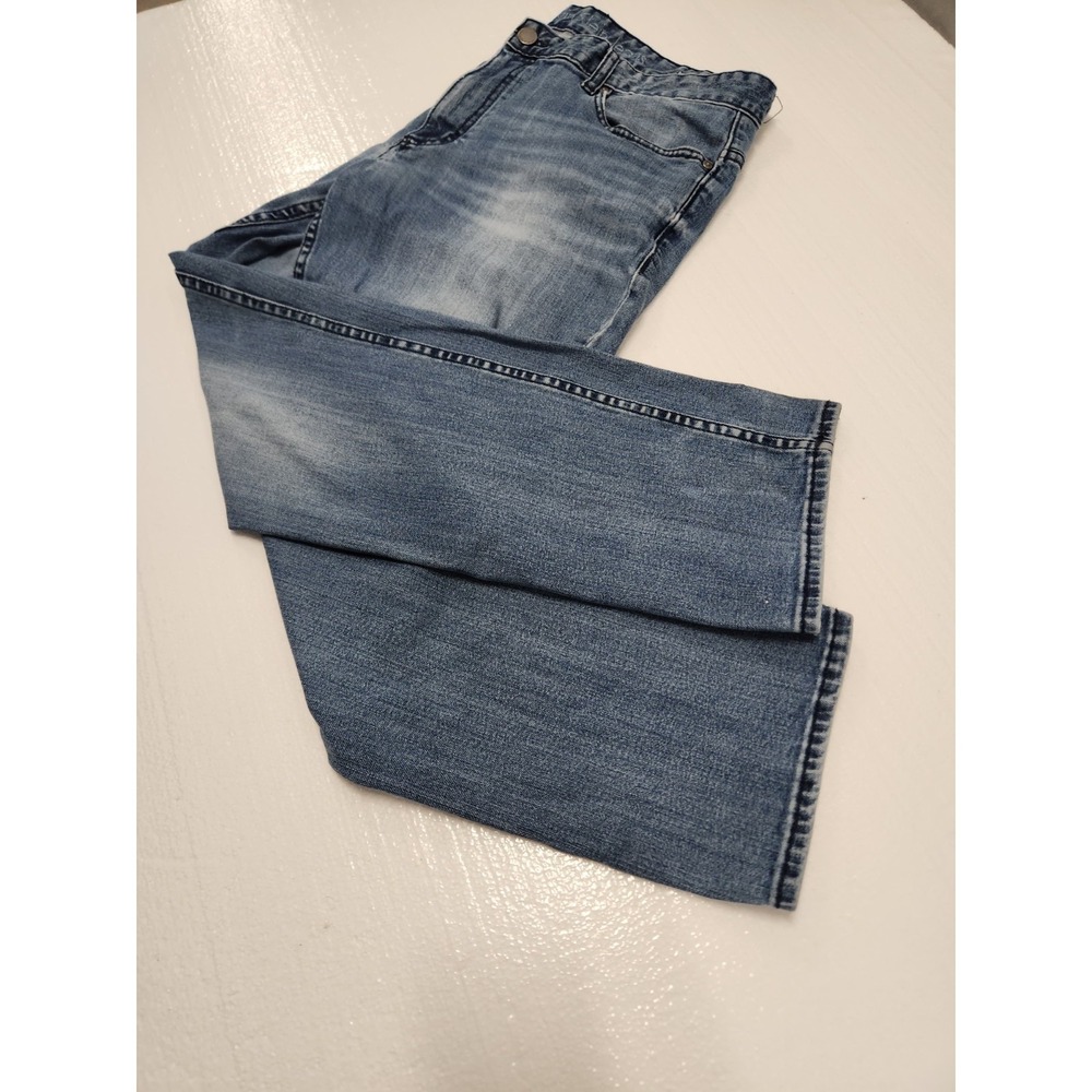 CALVIN KLEIN Black Label Men's 36 x 30  Slim Fit Dark Blue Straight Leg Jeans